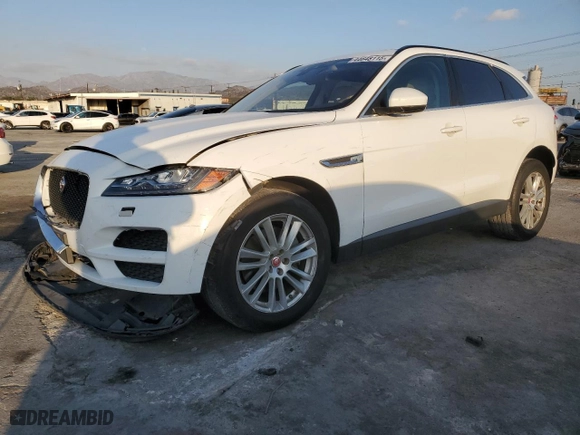 2017 Jaguar F-PACE 35t Prestige with VIN SADCK2BV9HA083157, listed as a Copart auction lot 44648115 with 68,220 mi miles and Salvage Title. Bid and sale history available at carsss.com. Image 1.