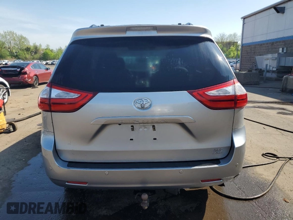 2015 Toyota Sienna Limited with VIN 5TDDK3DCXFS114708, listed as a Copart auction lot 55411465 with Not Provided miles and Salvage Title. Bid and sale history available at DreamBid. Image 6.