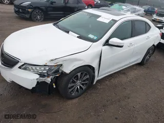 2015 Acura TLX with VIN 19UUB1F30FA017906, listed as a IAAI auction lot 41742441 with 141,150 mi miles. Bid and sale history available at carsss.com. Image 18.