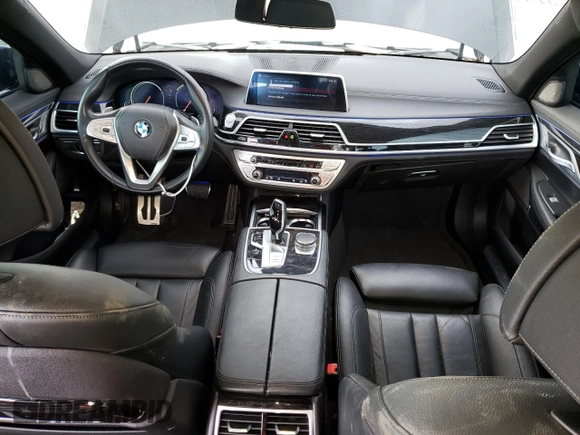 2019 BMW 7 Series 740i with VIN WBA7E2C55KB217499, listed as a Copart auction lot 43136573 with 36,419 mi miles. Bid and sale history available at carsss.com. Image 8.