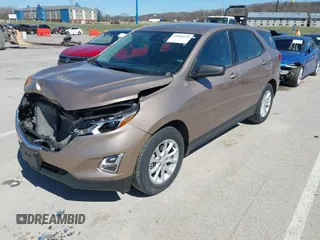 2018 Chevrolet Equinox LS with VIN 2GNAXHEV2J6160948, listed as a IAAI auction lot 41818156 with 152,457 mi miles and . Bid and sale history available at DreamBid. Image 18.