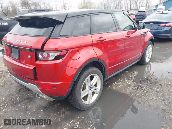 2013 Land Rover Range Rover Evoque Dynamic Premium with VIN SALVT2BG8DH841163, listed as a IAAI auction lot 42079137 with 98,533 mi miles and . Bid and sale history available at DreamBid. Image 4.