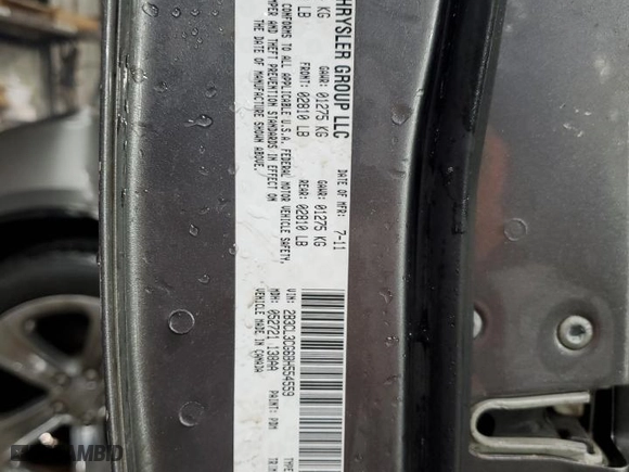 2011 Dodge Charger SE with VIN 2B3CL3CG6BH554559, listed as a Copart auction lot 45606755 with 186,742 mi miles and Salvage Title. Bid and sale history available at carsss.com. Image 12.