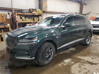 2021 Genesis GV80 with VIN KMUHCESC9MU048509, listed as a Copart auction lot 85404424 with 89,863 mi miles and Salvage Title. Bid and sale history available at DreamBid. Image 1.