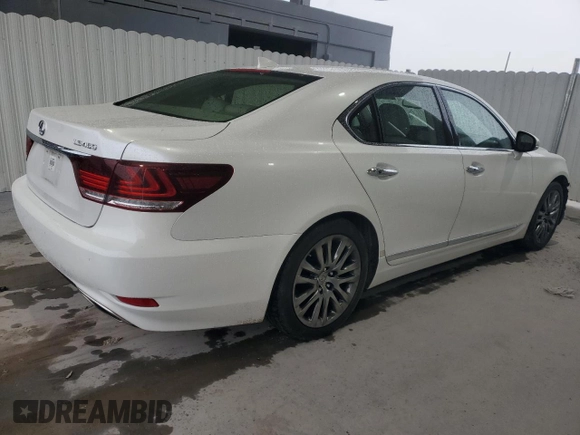 2016 Lexus LS 460 with VIN JTHBL5EF1G5140323, listed as a Copart auction lot 46090725 with 62,707 mi miles and Salvage title. Bid and sale history available at DreamBid. Image 3.