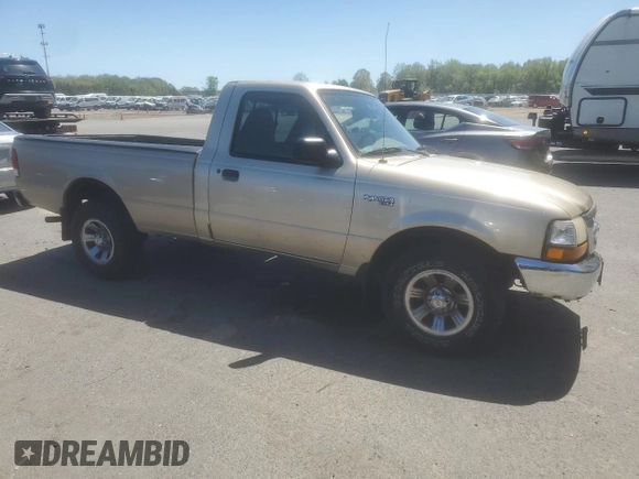 2000 Ford Ranger XL with VIN 1FTYR10V7YTA43903, listed as a Copart auction lot 54822975 with 177,187 mi miles and Salvage Title. Bid and sale history available at DreamBid. Image 4.