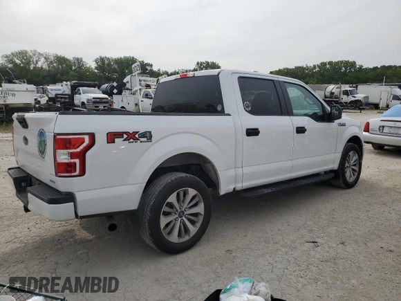 2018 Ford F-150 XL with VIN 1FTEW1EP4JFC28047, listed as a Copart auction lot 68017364 with 230,449 mi miles and Salvage Title. Bid and sale history available at carsss.com. Image 3.