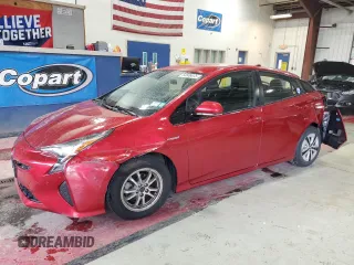 2017 Toyota Prius Two with VIN JTDKBRFU5H3567123, listed as a Copart auction lot 54506675 with 49,595 mi miles and Salvage Title. Bid and sale history available at carsss.com. Image 1.