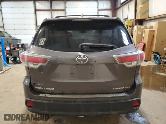 2015 Toyota Highlander Limited z VIN 5TDDKRFH3FS194834, wystawiony jako Copart lot #89077715 z przebiegiem 114 298 mil mil oraz Szkoda całkowita • Salvage title. Historia ofert i sprzedaży dostępna na DreamBid. Obrazek 6.