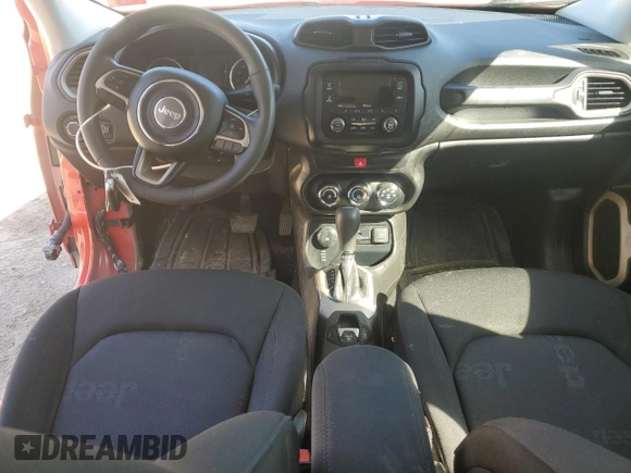 2017 Jeep Renegade Sport with VIN ZACCJBAB4HPG43818, listed as a Copart auction lot 53976885 with 122,789 mi miles and Salvage title. Bid and sale history available at DreamBid. Image 8.