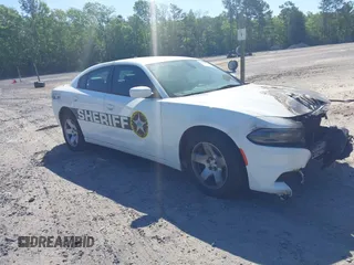2019 Dodge Charger Police with VIN 2C3CDXAT9KH644876, listed as a IAAI auction lot 42049208 with Not provided miles and . Bid and sale history available at DreamBid. Image 1.