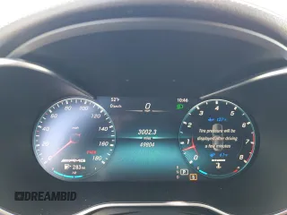 2020 Mercedes-Benz C 43 AMG with VIN 55SWF6EB6LU324144, listed as a Copart auction lot 88303735 with 49,804 mi miles and Salvage Title. Bid and sale history available at carsss.com. Image 9.
