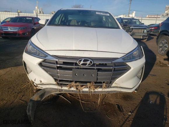 2019 Hyundai Elantra SEL with VIN 5NPD84LF8KH482143, listed as a Copart auction lot 41019504 with 96,196 mi miles and Salvage Title. Bid and sale history available at carsss.com. Image 5.