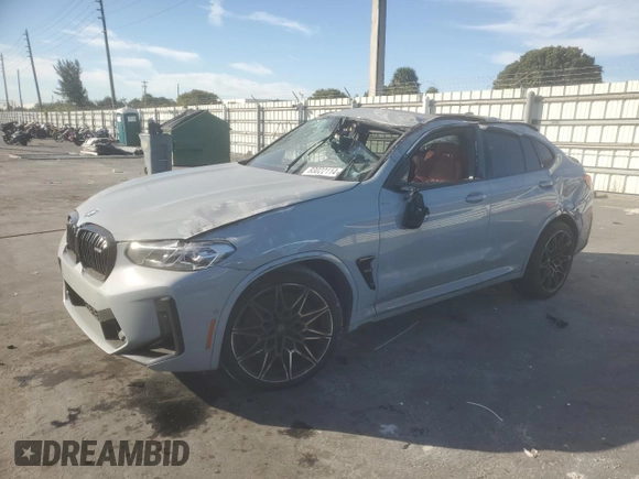 2023 BMW X4 M with VIN 5YM23EC00P9S11365, listed as a Copart auction lot 83022114 with 15,151 mi miles and Non Repairable. Bid and sale history available at carsss.com. Image 1.