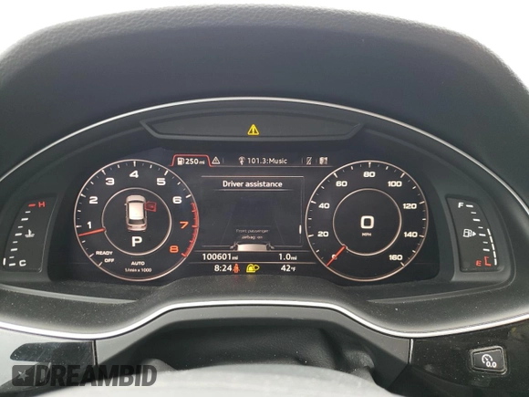 2017 Audi Q7 Premium Plus with VIN WA1LAAF72HD049851, listed as a Copart auction lot 53026175 with 100,601 mi miles and Salvage Title. Bid and sale history available at carsss.com. Image 9.