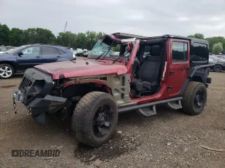 2012 Jeep Wrangler Unlimited Sport with VIN 1C4BJWDG6CL234419, listed as a Copart auction lot 62284825 with 66,649 mi miles and Salvage title. Bid and sale history available at DreamBid. Image 1.