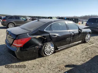 2016 Hyundai Equus Signature with VIN KMHGH4JH3GU104600, listed as a Copart auction lot 46083605 with 83,338 mi miles and Salvage Title. Bid and sale history available at DreamBid. Image 3.