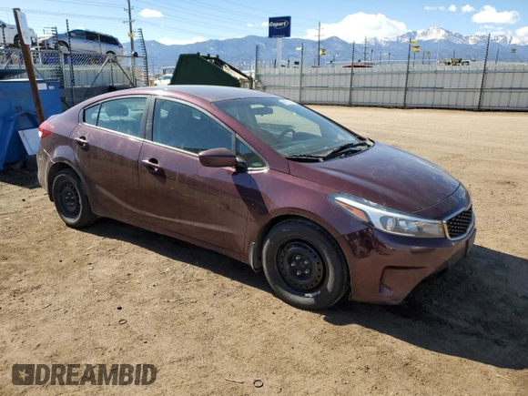 2017 Kia Forte LX with VIN 3KPFK4A7XHE025479, listed as a Copart auction lot 46625795 with 104,038 mi miles and Salvage Title. Bid and sale history available at carsss.com. Image 4.