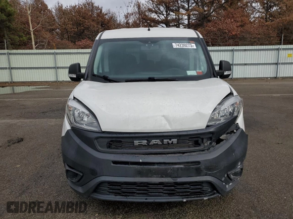 2019 Ram ProMaster City Cargo Tradesman with VIN ZFBHRFAB5K6M19024, listed as a Copart auction lot 74239273 with 48,864 mi miles and . Bid and sale history available at DreamBid. Image 5.