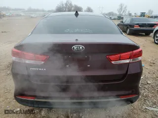 2018 Kia Optima S with VIN 5XXGT4L33JG268947, listed as a Copart auction lot 43708745 with 130,459 mi miles and Salvage Title. Bid and sale history available at carsss.com. Image 6.