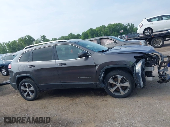 2019 Jeep Cherokee High Altitude with VIN 1C4PJMDX4KD260309, listed as a IAAI auction lot 42594817 with 63,664 mi miles and . Bid and sale history available at DreamBid. Image 14.