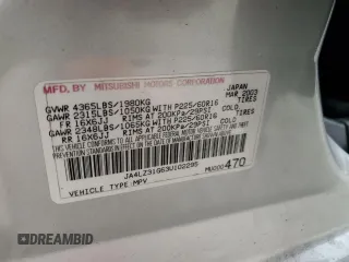 2003 Mitsubishi Outlander LS with VIN JA4LZ31G63U102295, listed as a Copart auction lot 77373114 with 208,806 mi miles and Salvage Title. Bid and sale history available at carsss.com. Image 13.