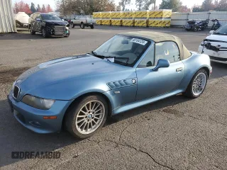 2001 BMW Z3 3.0i with VIN WBACN53491LJ55346, listed as a Copart auction lot 80104124 with 191,769 mi miles and Clean Title. Bid and sale history available at carsss.com. Image 1.