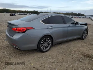 2015 Hyundai Genesis 3.8L with VIN KMHGN4JE9FU100693, listed as a Copart auction lot 81170334 with 128,109 mi miles and Salvage Title. Bid and sale history available at DreamBid. Image 3.