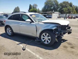 2004 Infiniti FX with VIN JNRAS08WX4X221643, listed as a Copart auction lot 67894254 with Not Provided miles and Salvage Title. Bid and sale history available at carsss.com. Image 4.