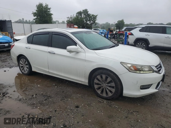 2013 Honda Accord Touring with VIN 1HGCR3F95DA026072, listed as a Copart auction lot 60533505 with 183,784 mi miles and Salvage title. Bid and sale history available at DreamBid. Image 4.