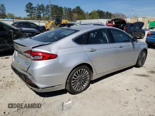 2018 Ford Fusion Hybrid Titanium with VIN 3FA6P0RU6JR155543, listed as a Copart auction lot 46081033 with 76,466 mi miles. Bid and sale history available at carsss.com. Image 3.