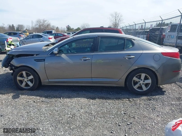 2014 Kia Optima LX with VIN 5XXGM4A79EG287804, listed as a IAAI auction lot 41824981 with 191,213 mi miles. Bid and sale history available at carsss.com. Image 15.