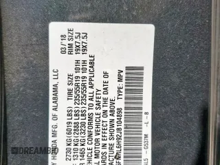 2018 Honda Odyssey Elite с VIN 5FNRL6H92JB104898, выставлен на аукционе Copart как лот 65257635 с пробегом 147 250 миль миль и Чистый • Clean title. История ставок и продаж доступна на DreamBid. Изображение 13.