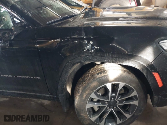 2021 Jeep Grand Cherokee Overland with VIN 1C4RJKDG8M8164904, listed as a IAAI auction lot 41352092 with 57,707 mi miles and . Bid and sale history available at DreamBid. Image 6.