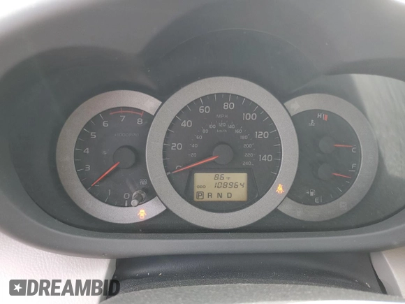 2010 Toyota RAV4 Ltd with VIN JTMDK4DV6A5092843, listed as a Copart auction lot 50541035 with 108,964 mi miles and Salvage Title. Bid and sale history available at carsss.com. Image 9.