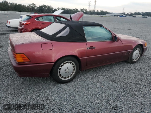 1991 Mercedes-Benz 500 z VIN WDBFA66E0MF016973, wystawiony jako Copart lot #78202724 z przebiegiem Nie podano mil oraz Szkoda całkowita • Salvage title. Historia ofert i sprzedaży dostępna na DreamBid. Obrazek 3.
