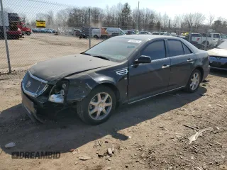 2011 Cadillac STS RWD w/1SB with VIN 1G6DW6ED3B0146395, listed as a Copart auction lot 48959275 with 73,339 mi miles and Salvage Title. Bid and sale history available at carsss.com. Image 1.