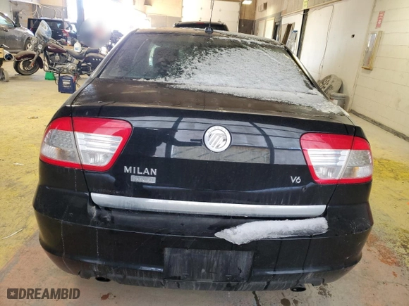 2008 Mercury Milan Premier with VIN 3MEHM08188R662665, listed as a Copart auction lot 45343885 with 248,477 mi miles and Salvage Title. Bid and sale history available at carsss.com. Image 6.