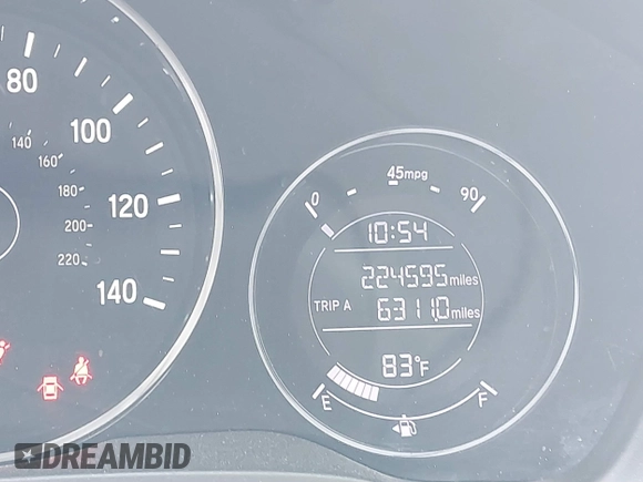 2016 Honda HR-V EX with VIN 3CZRU5H58GM738221, listed as a IAAI auction lot 41803569 with 224,595 mi miles. Bid and sale history available at carsss.com. Image 16.