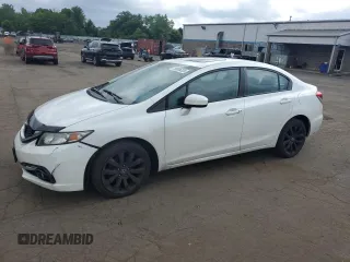 2015 Honda Civic EX-L z VIN 19XFB2F96FE228512, wystawiony jako Copart lot #59055235 z przebiegiem 94 397 mil mil oraz Szkoda całkowita • Salvage title. Historia ofert i sprzedaży dostępna na DreamBid. Obrazek 1.
