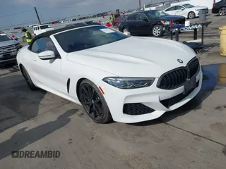 2021 BMW 8 Series 840i with VIN WBADZ2C0XMCG06912, listed as a IAAI auction lot 41450374 with 17,414 mi miles. Bid and sale history available at carsss.com. Image 1.