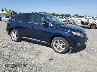 2010 Lexus RX 450h with VIN JTJZB1BA1A2400309, listed as a Copart auction lot 62584925 with 131,357 mi miles and Salvage title. Bid and sale history available at DreamBid. Image 4.