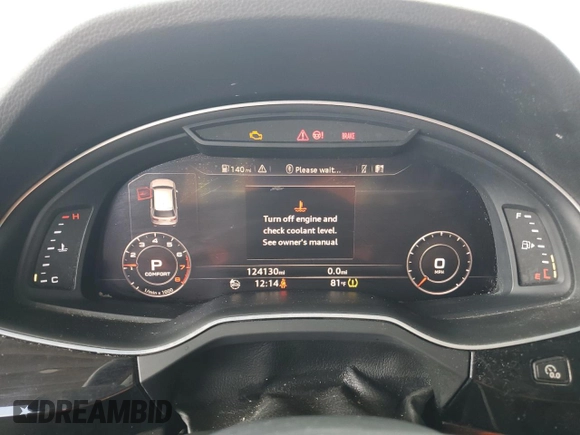 2017 Audi Q7 Premium Plus with VIN WA1LAAF7XHD004897, listed as a Copart auction lot 54762095 with 124,130 mi miles and Clean Title. Bid and sale history available at DreamBid. Image 9.