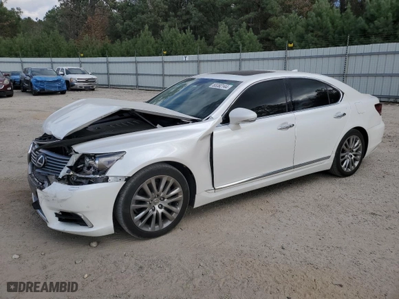 2016 Lexus LS 460 with VIN JTHBL5EF5G5141054, listed as a Copart auction lot 83382144 with 98592 miles and Salvage Title. Bid and sale history available at carsss.com. Image 1.