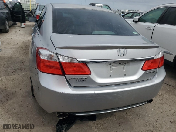 2014 Honda Accord Sedan Sport with VIN 1HGCR2F59EA157515, listed as a Copart auction lot 75125614 with 106,834 mi miles and Salvage Title. Bid and sale history available at carsss.com. Image 6.
