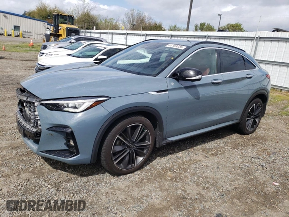 2022 Infiniti QX55 Sensory with VIN 3PCAJ5L32NF102462, listed as a Copart auction lot 51193055 with 42,073 mi miles and Salvage Title. Bid and sale history available at DreamBid. Image 1.