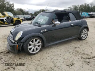 2005 MINI Convertible S with VIN WMWRH33555TK55707, listed as a Copart auction lot 45940475 with 155,984 mi miles and Salvage Title. Bid and sale history available at DreamBid. Image 1.
