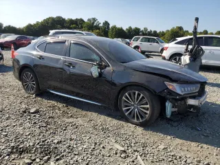 2018 Acura TLX w/Advance Pkg with VIN 19UUB3F77JA001807, listed as a Copart auction lot 71098594 with 83,510 mi miles and Salvage Title. Bid and sale history available at carsss.com. Image 4.
