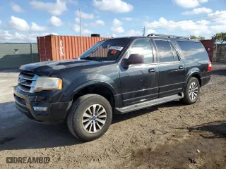 2015 Ford Expedition EL XLT with VIN 1FMJK1HT6FEF33982, listed as a Copart auction lot 43809665 with 234,361 mi miles and Clean Title. Bid and sale history available at carsss.com. Image 1.