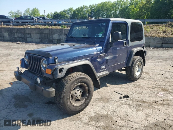 2003 Jeep Wrangler Sport z VIN 1J4FA49S13P347815, wystawiony jako Copart lot #59536685 z przebiegiem 74 298 mil mil oraz Szkoda całkowita • Salvage title. Historia ofert i sprzedaży dostępna na DreamBid. Obrazek 1.